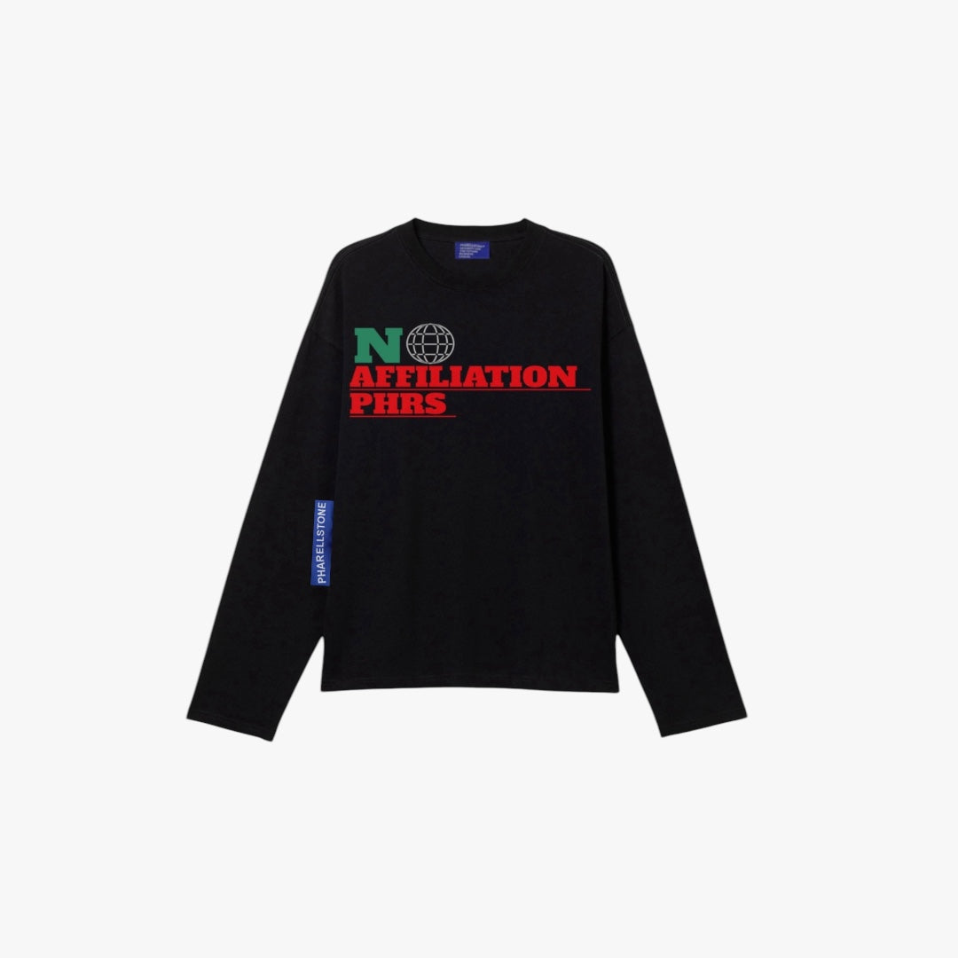 Black T-shirt long sleeve No Affiliation